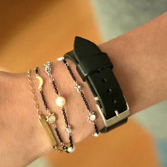 Monica Rich Kosann 18K Yellow Gold Engraveable Petite Poesy Chain Bracelet