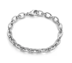 Rich sandalwood inlaid silver bracelet