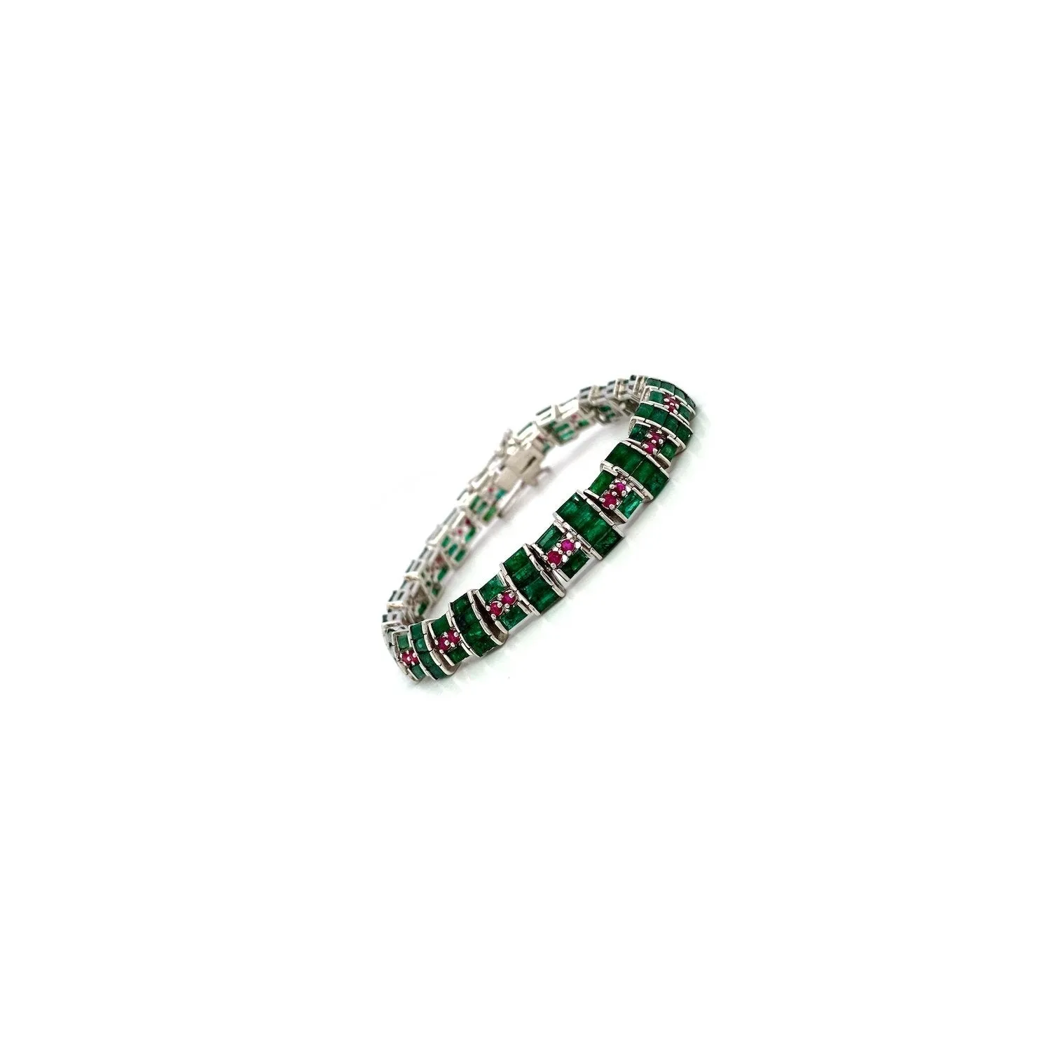 Multi Colour Stone Bracelet in .925 Sterling Silver - KSD 48120