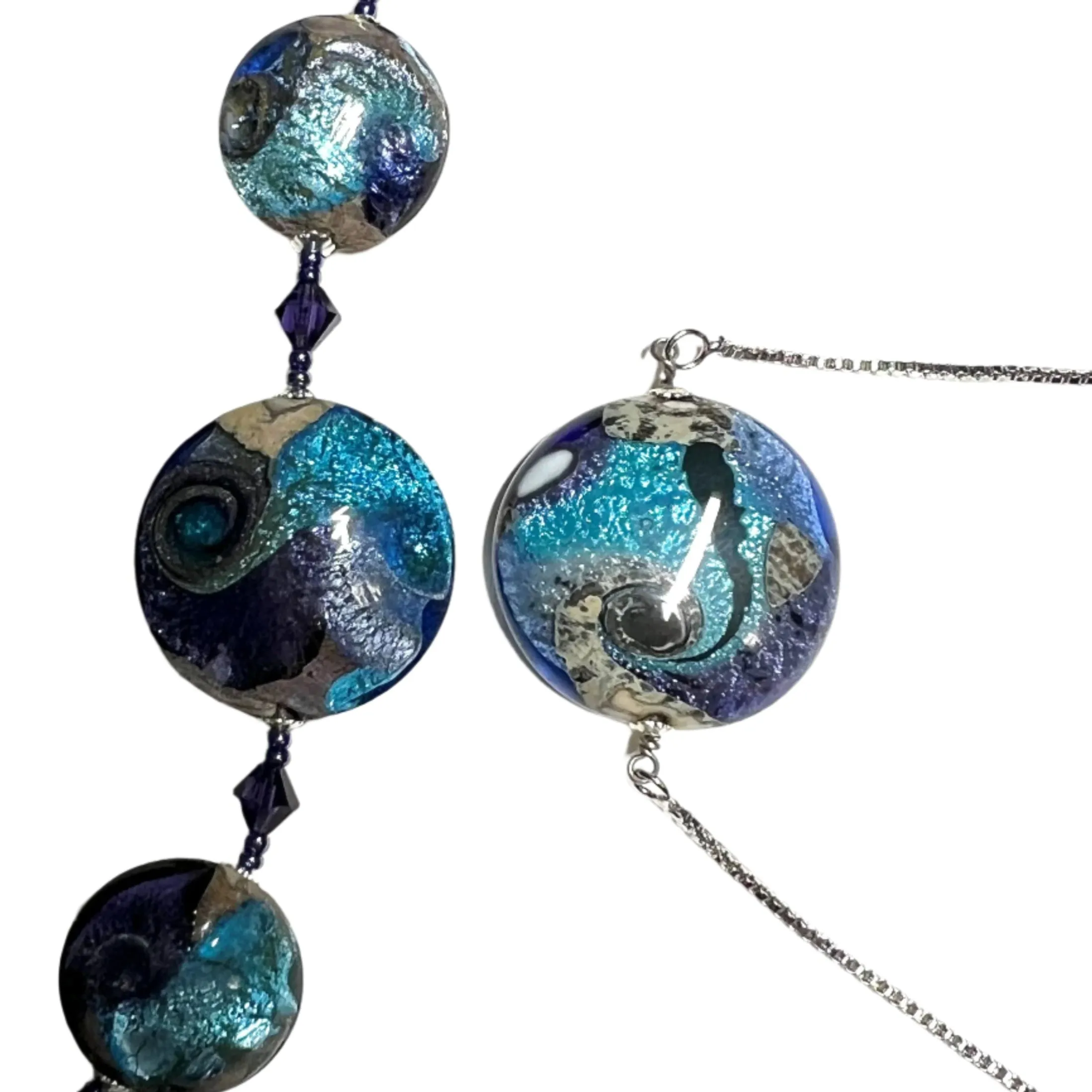 Murano Glass Cyclone Bolo Bracelet