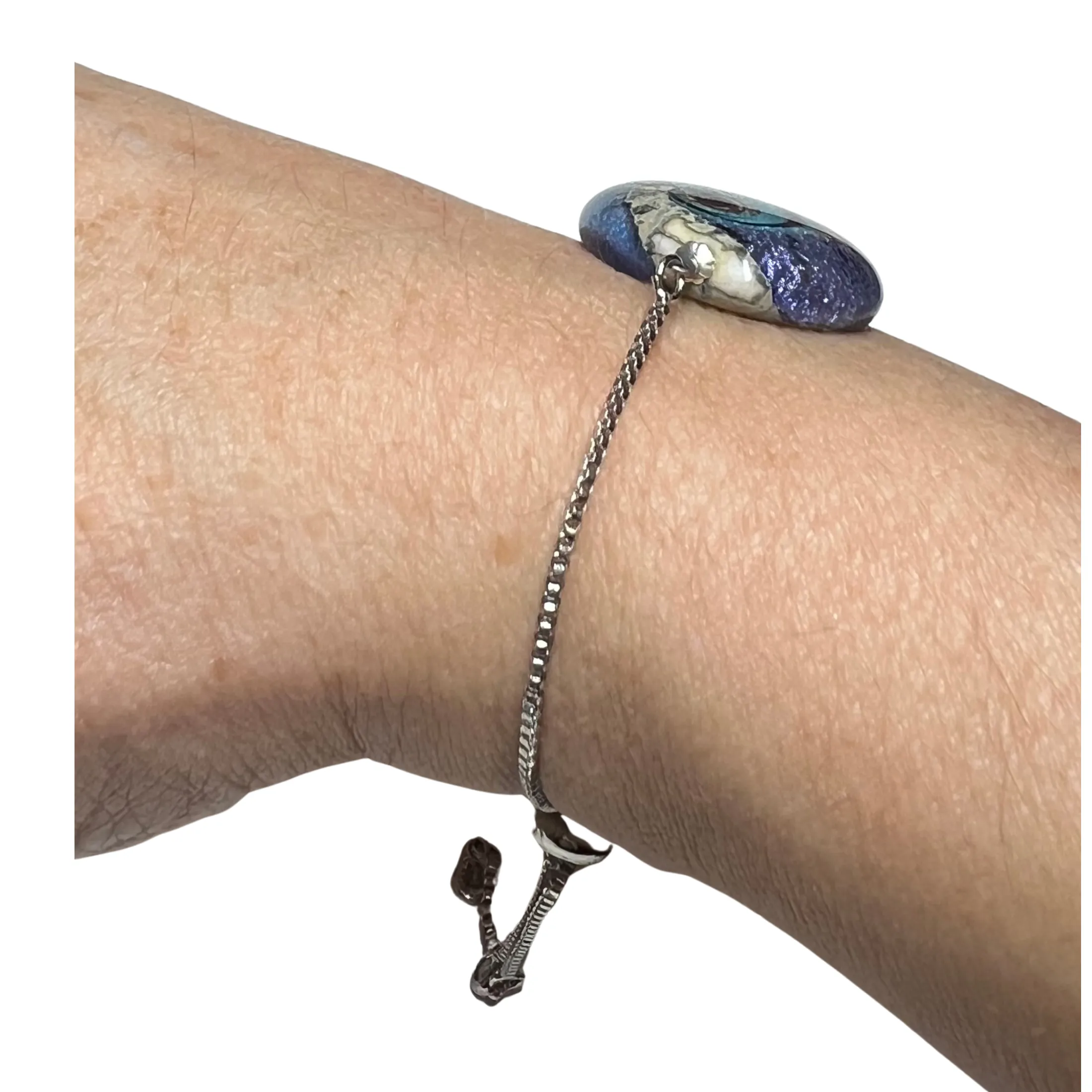 Murano Glass Cyclone Bolo Bracelet