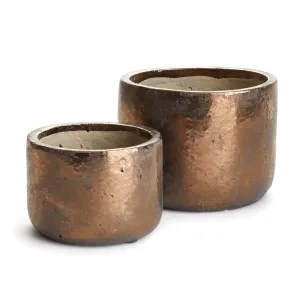 NAPA Home & Garden, PEYTON CYLINDER POTS LARGE, SET OF 2,DG237