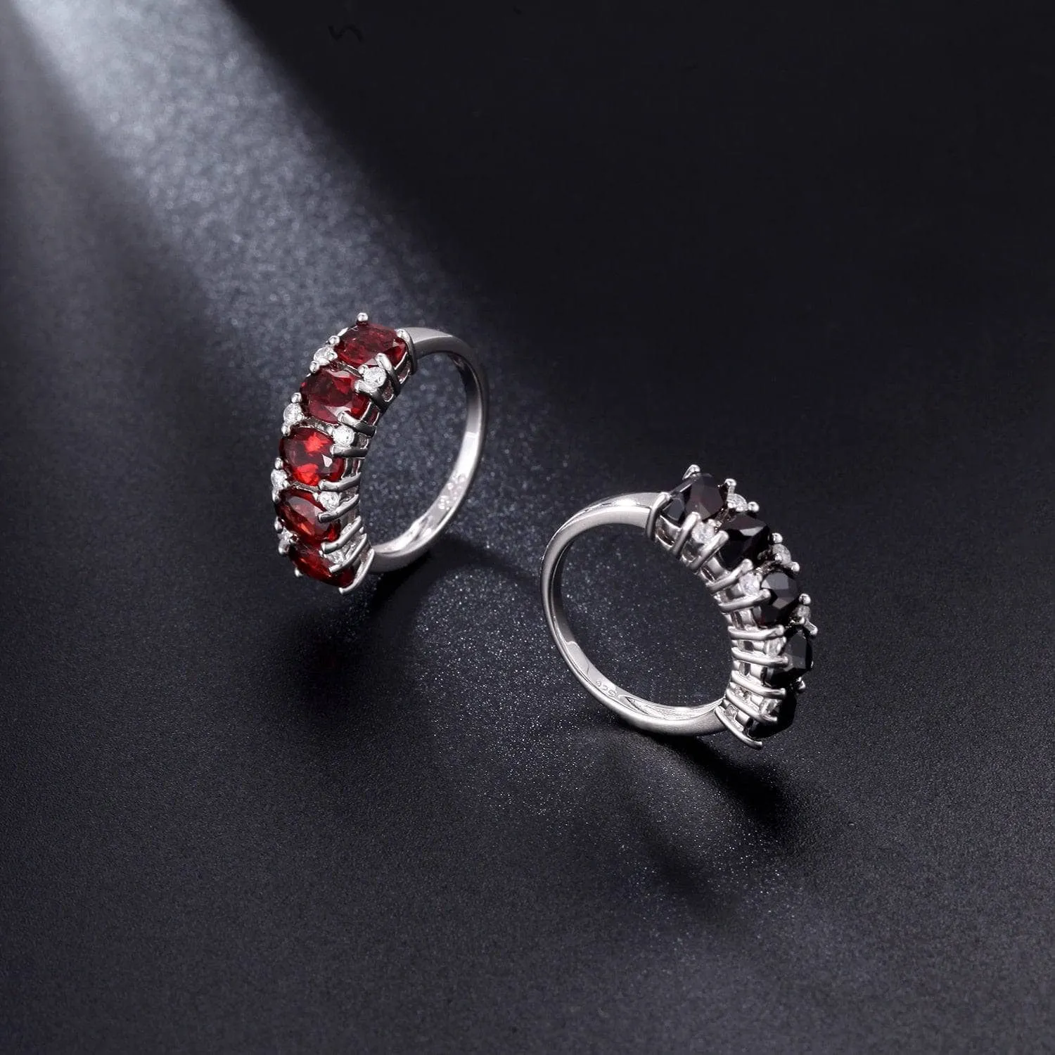 Natural Tourmaline Gemstone Wedding Ring Band