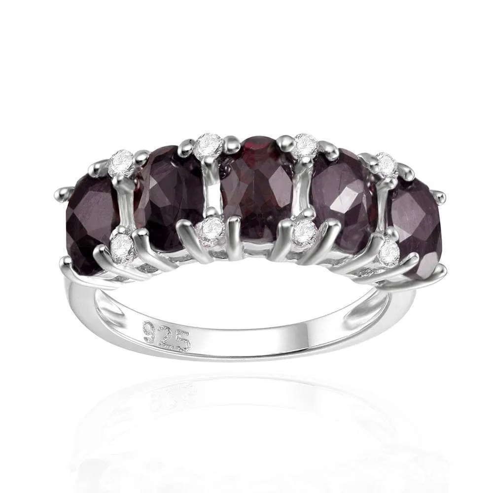 Natural Tourmaline Gemstone Wedding Ring Band