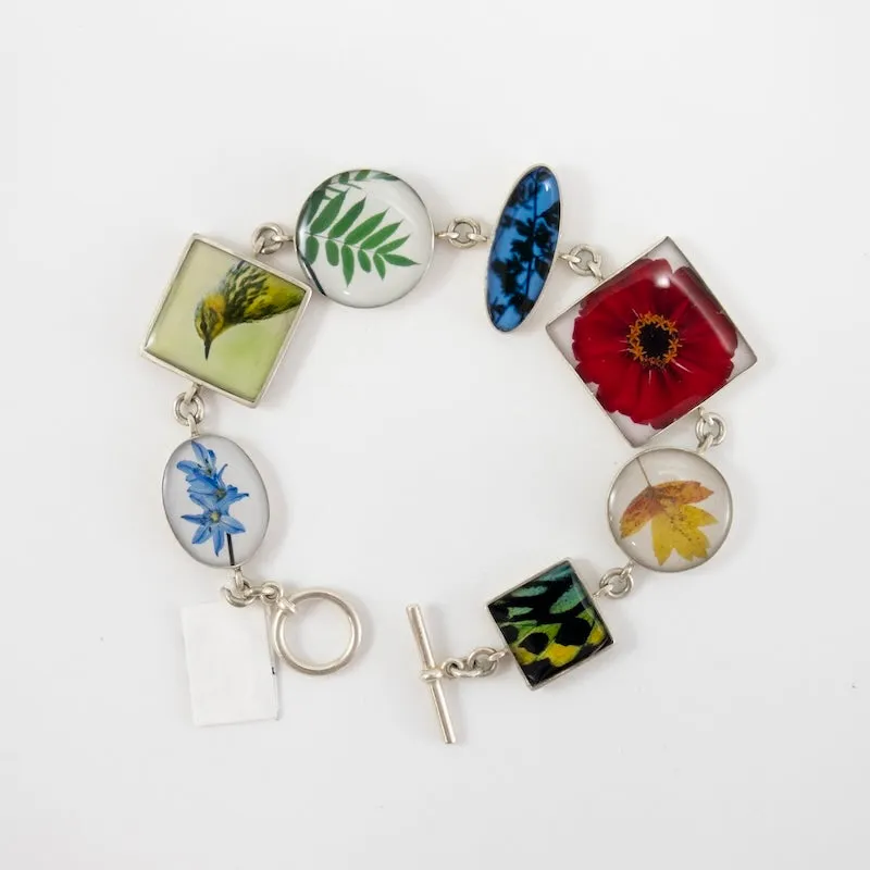 Nature Bracelet in Jeweler's Resin & Sterling Silver