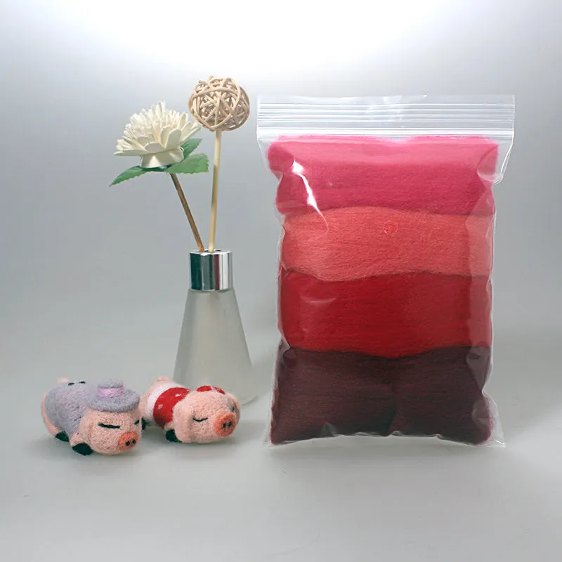 Needle Felting Wool Purple Wool Roving For Needle Felting Merino Wool Roving Felting Wool