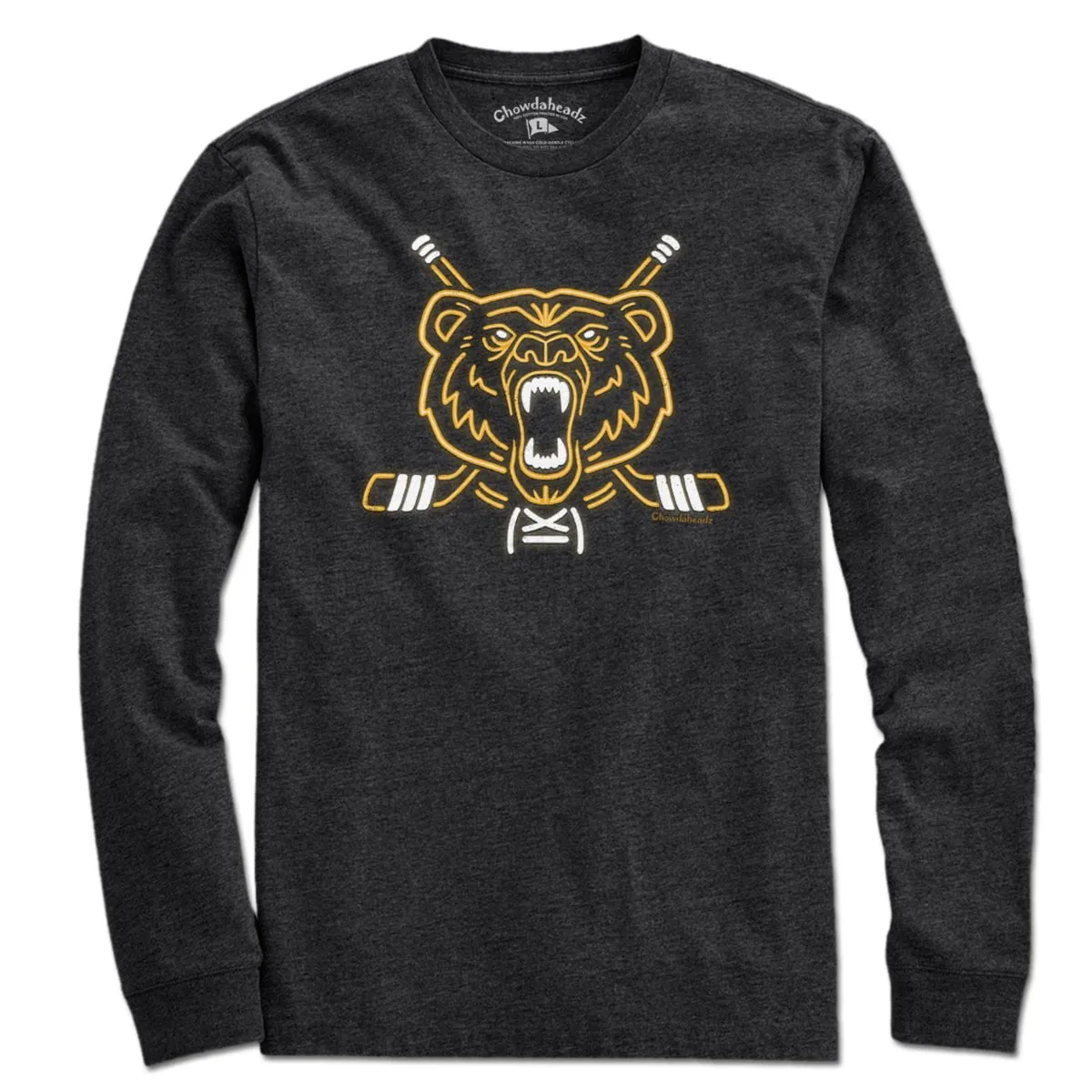 Neon Boston Hockey Bear T-Shirt