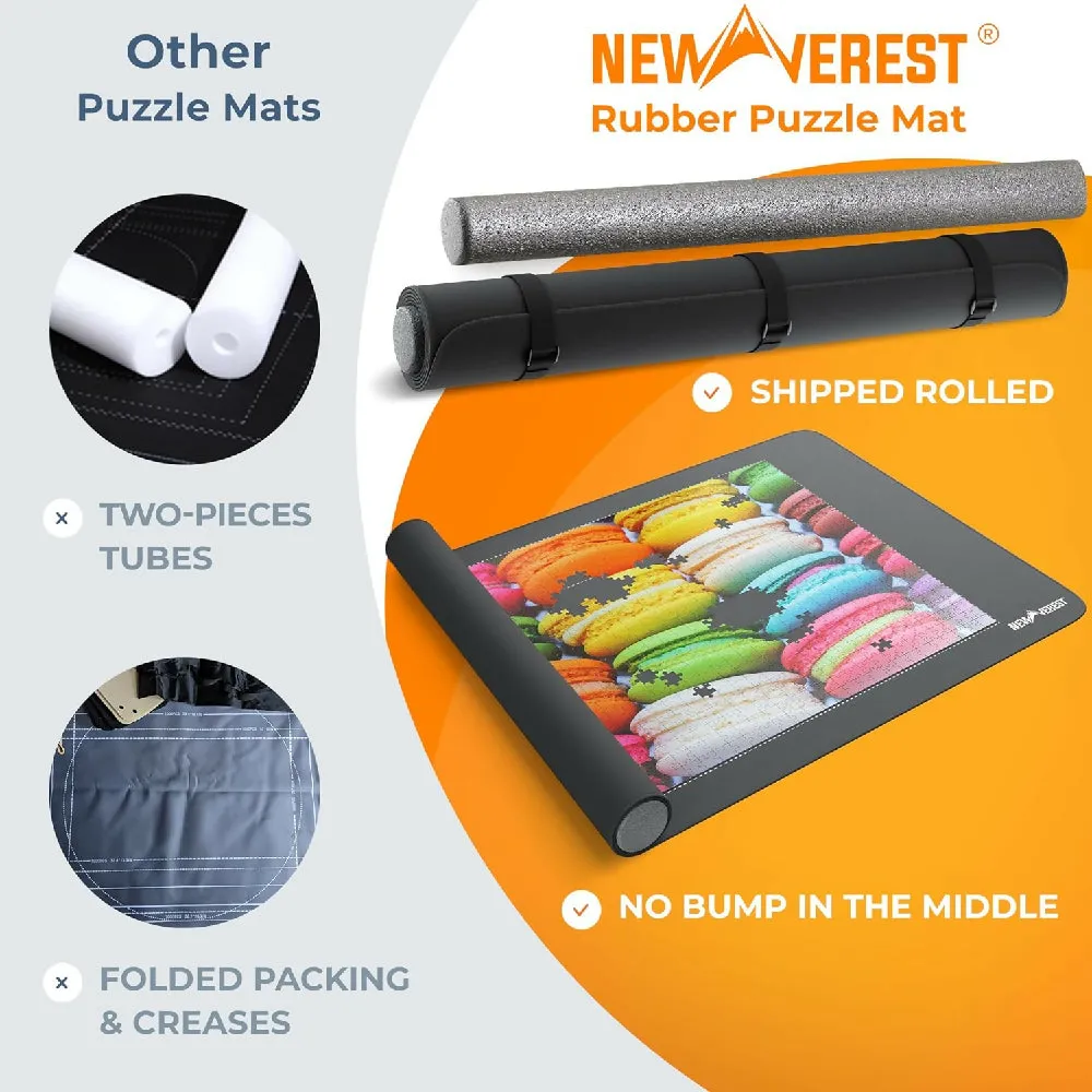Newverest Roll-Up Puzzle Pad, Saver Pad 46” x 26” Portable Up to 1000 pieces