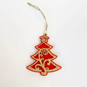 NZ Made Koru Christmas Tree Decoration