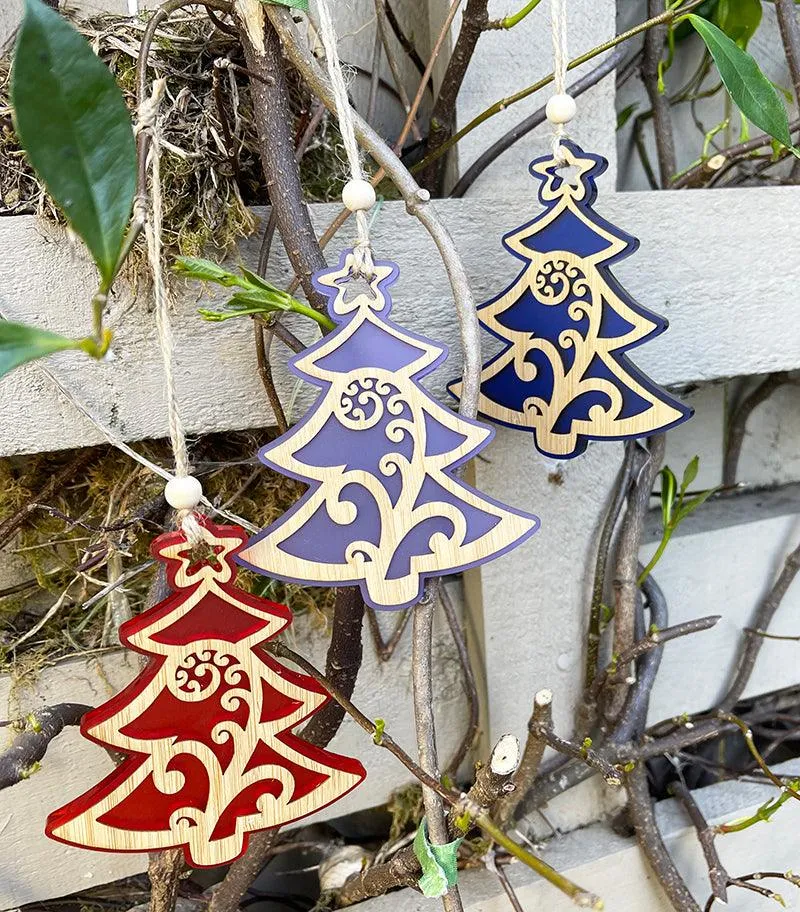 NZ Made Koru Christmas Tree Decoration