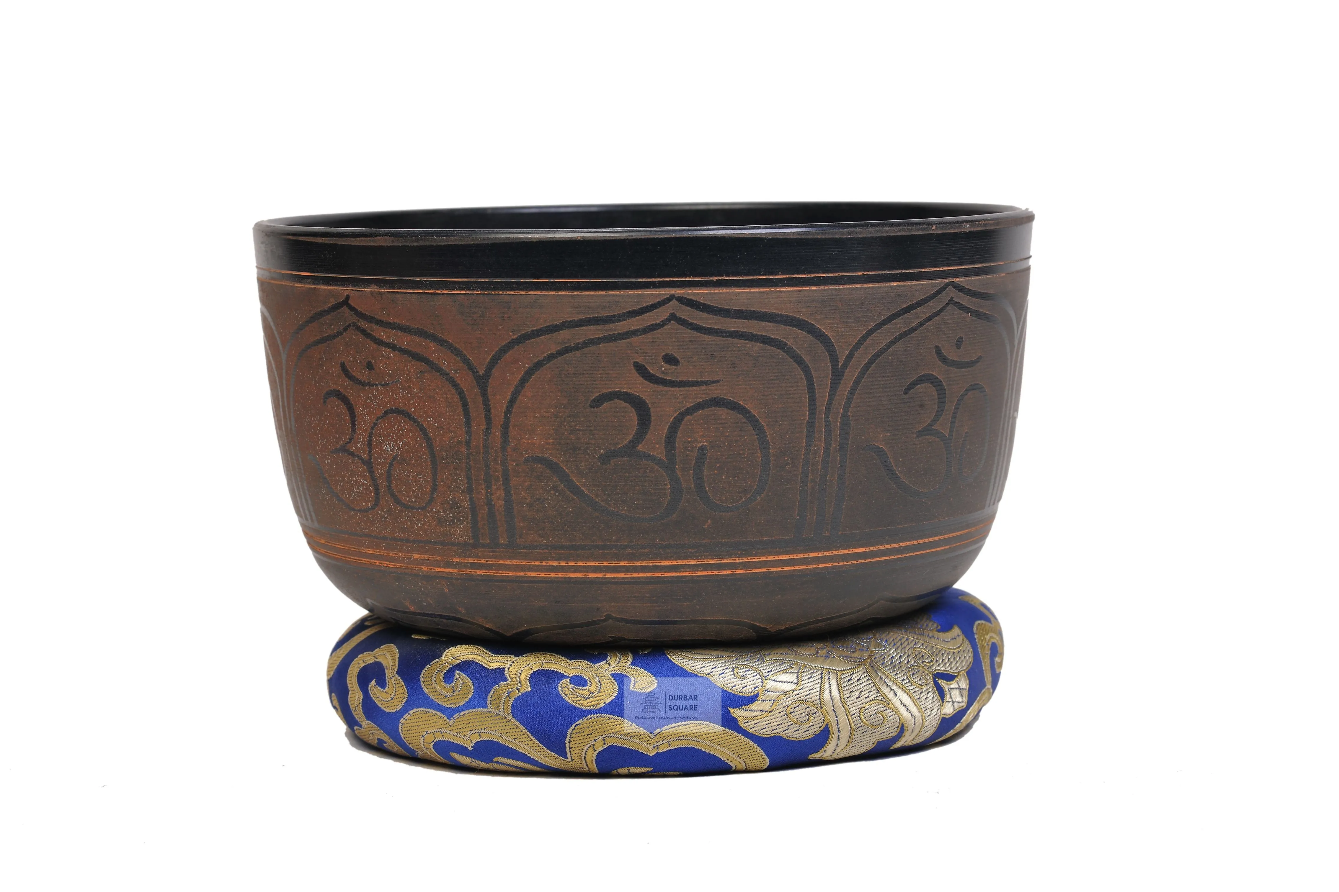 Om carved Singing Bowl
