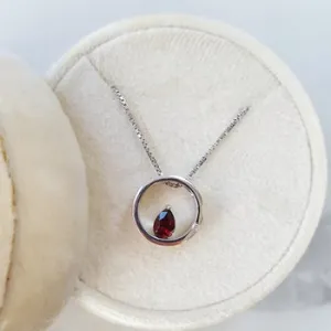 Open Design Garnet Pendant