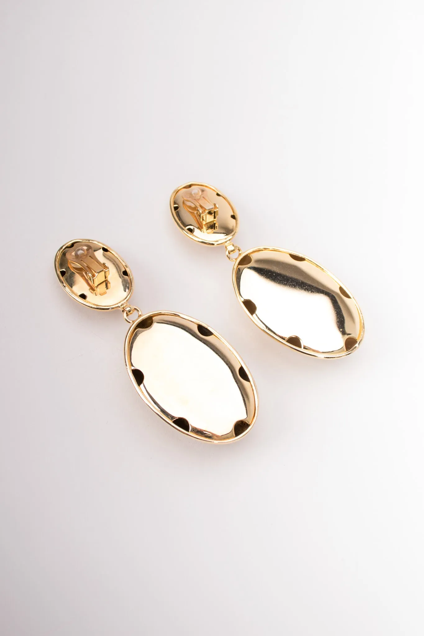 Oval Drop Earrings