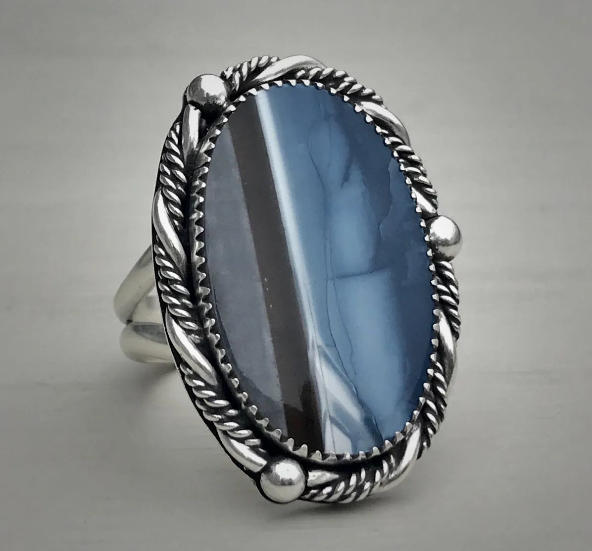 Owyhee Blue Opal Ring