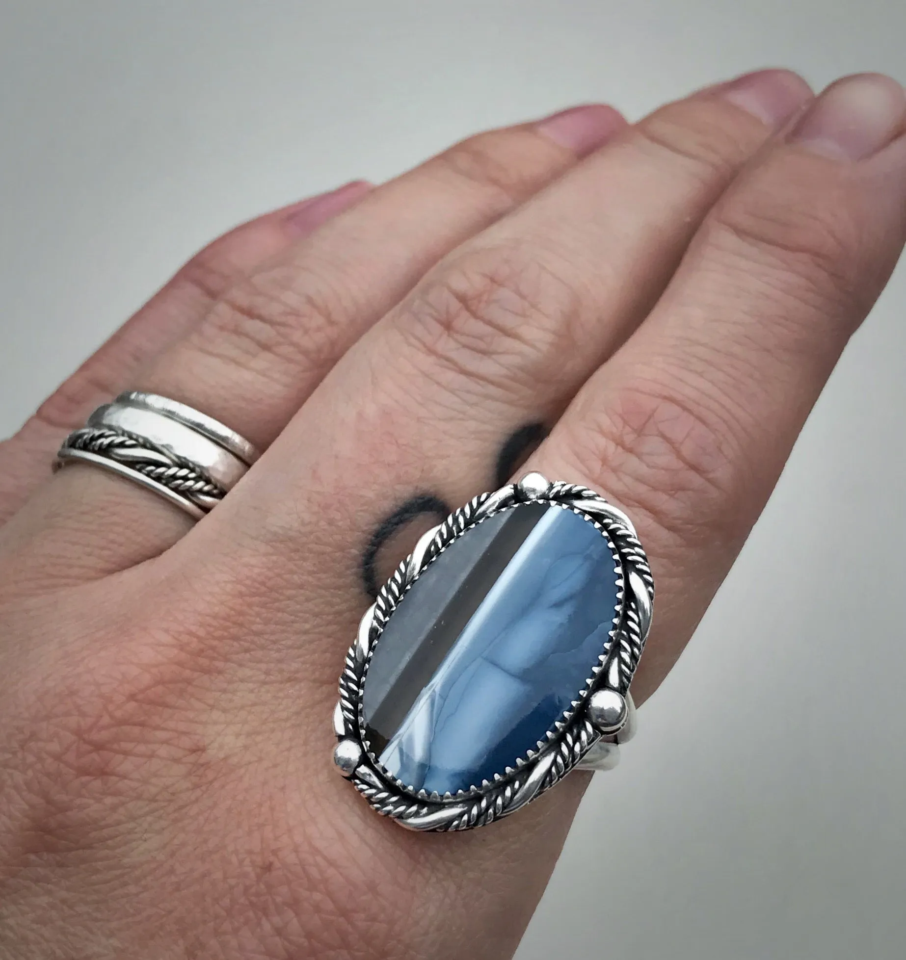 Owyhee Blue Opal Ring
