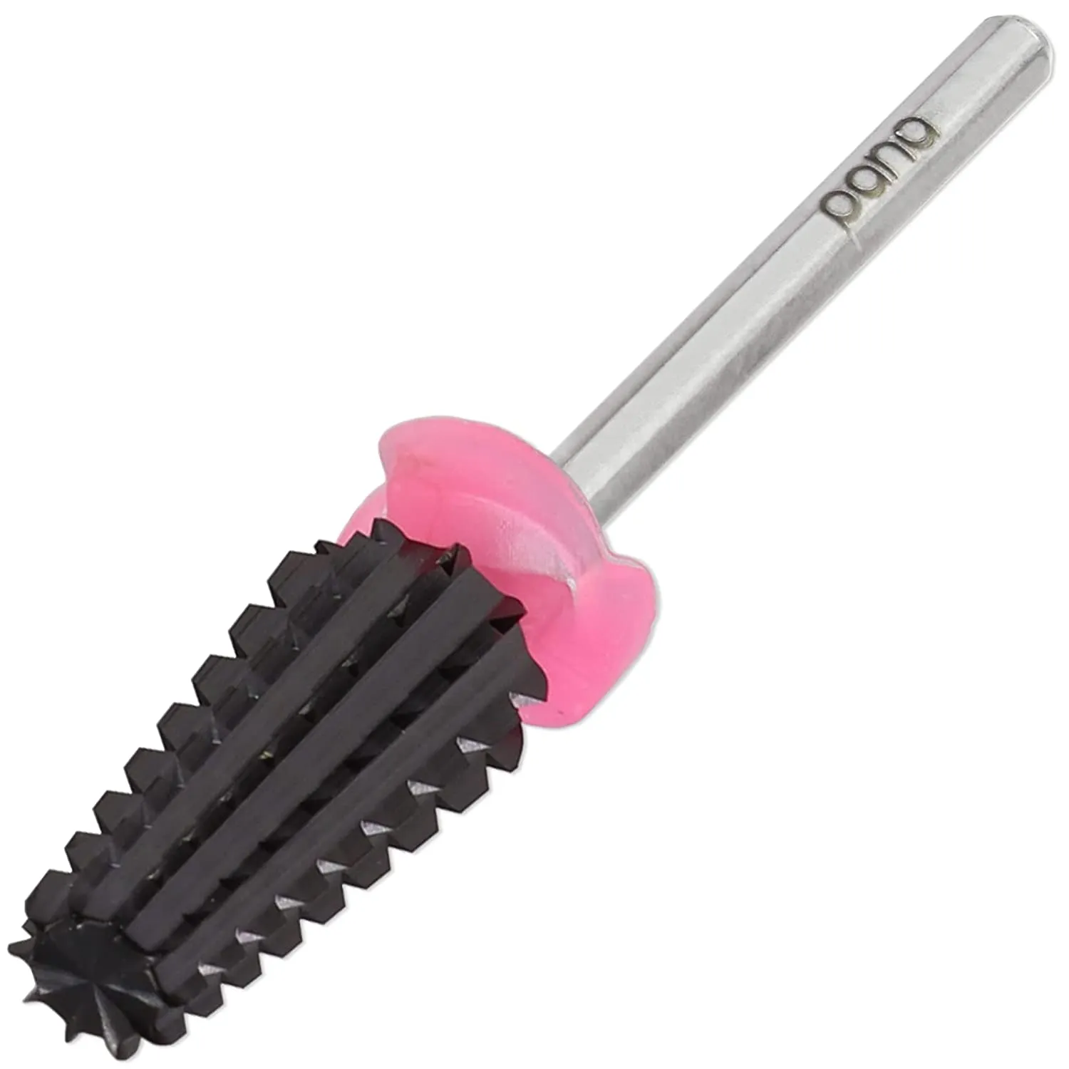 PANA Nail Carbide 5 in 1 Bit - Two Way Rotate use for Both Left and Right Handed - Fast remove Acrylic or Hard Gel - 3/32" Shank - Manicure, Nail Art, Drill Machine (Fine - F, Black)