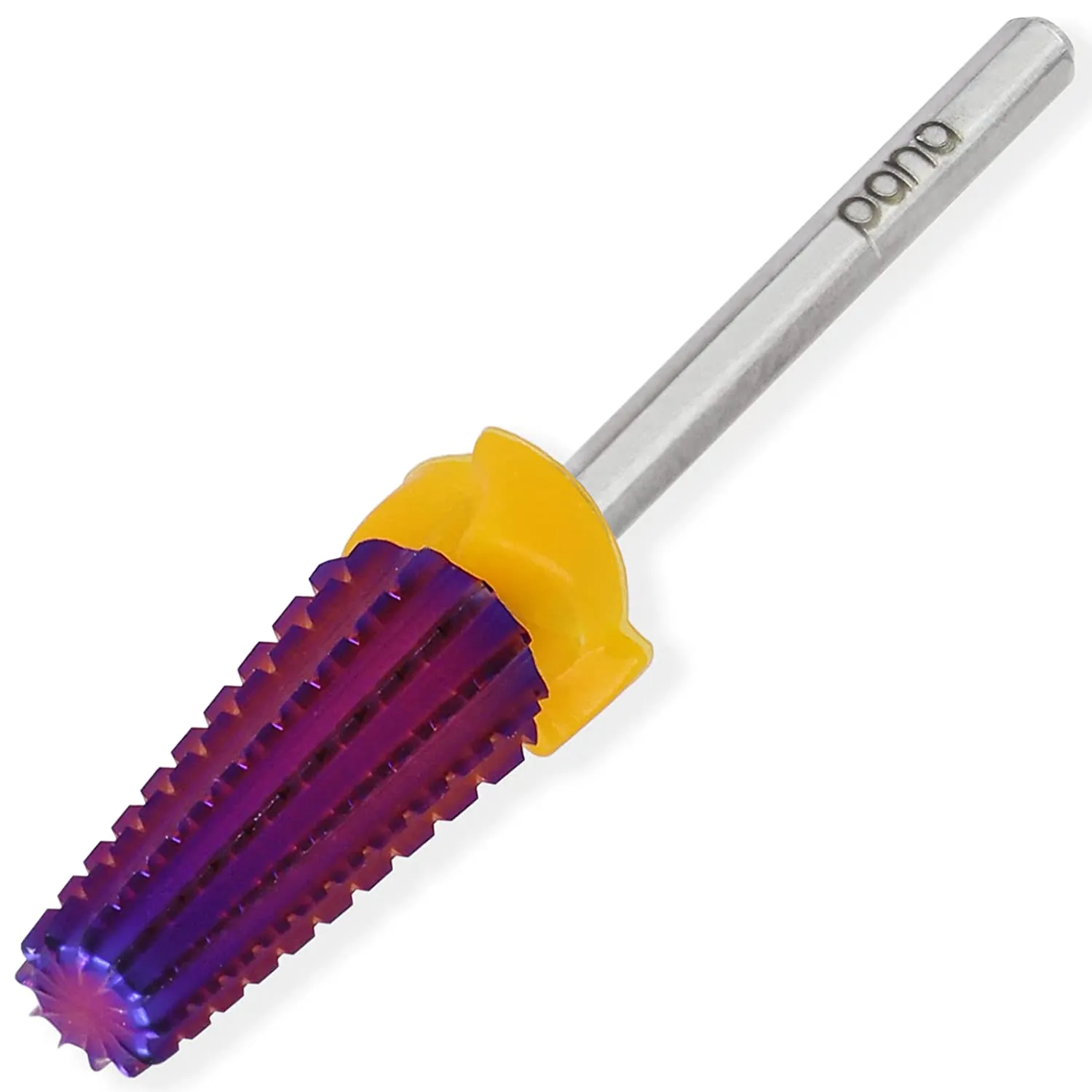 PANA Nail Carbide 5 in 1 Bit - Two Way Rotate use for Both Left and Right Handed - Fast remove Acrylic or Hard Gel - 3/32" Shank - Manicure, Nail Art, Drill Machine (Fine - F, Black)