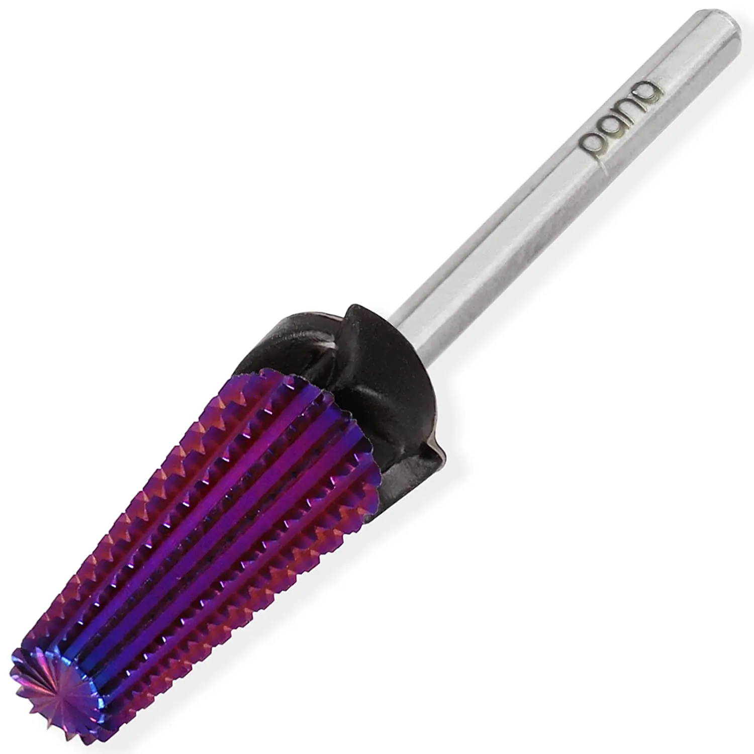 PANA Nail Carbide 5 in 1 Bit - Two Way Rotate use for Both Left and Right Handed - Fast remove Acrylic or Hard Gel - 3/32" Shank - Manicure, Nail Art, Drill Machine (Fine - F, Black)