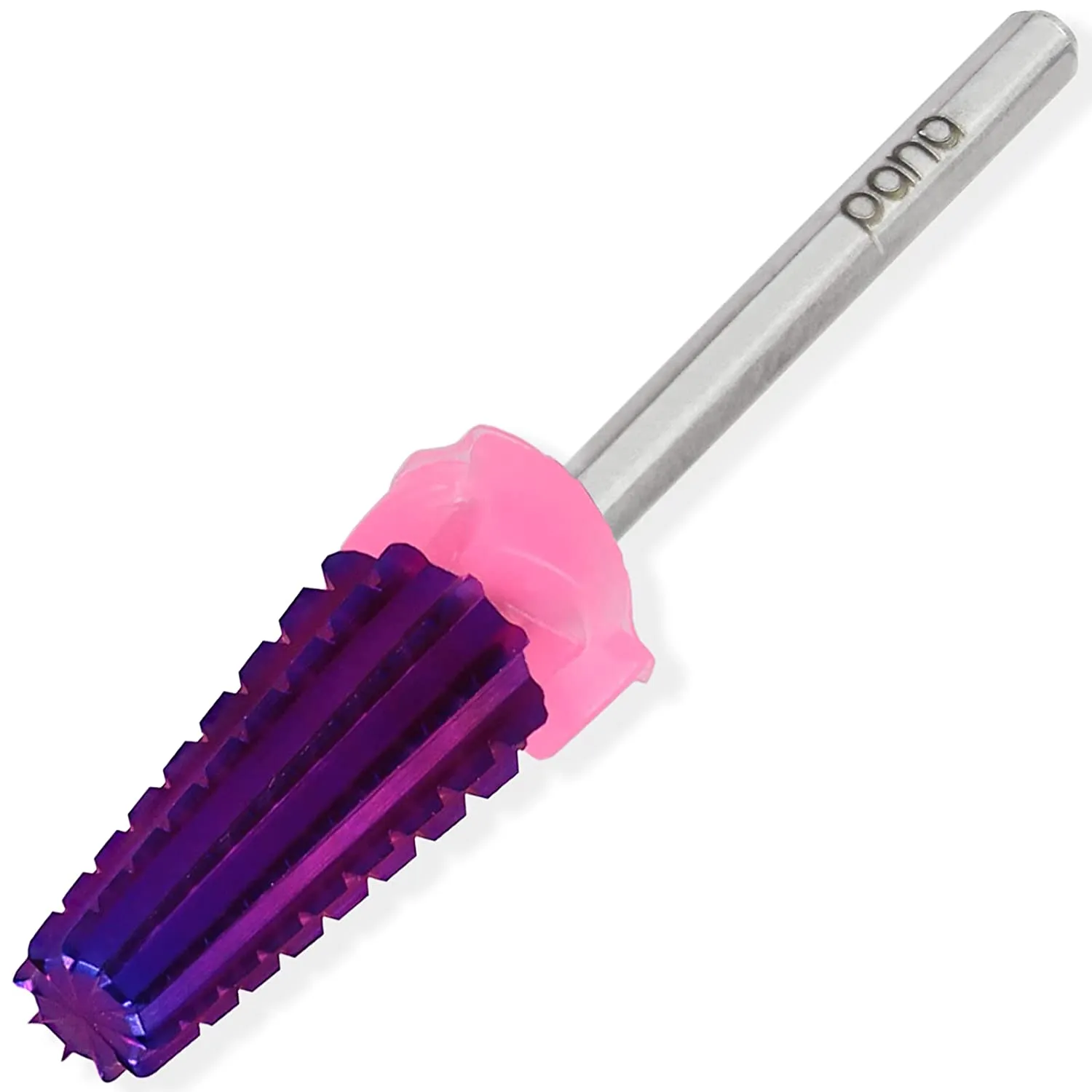 PANA Nail Carbide 5 in 1 Bit - Two Way Rotate use for Both Left and Right Handed - Fast remove Acrylic or Hard Gel - 3/32" Shank - Manicure, Nail Art, Drill Machine (Fine - F, Black)