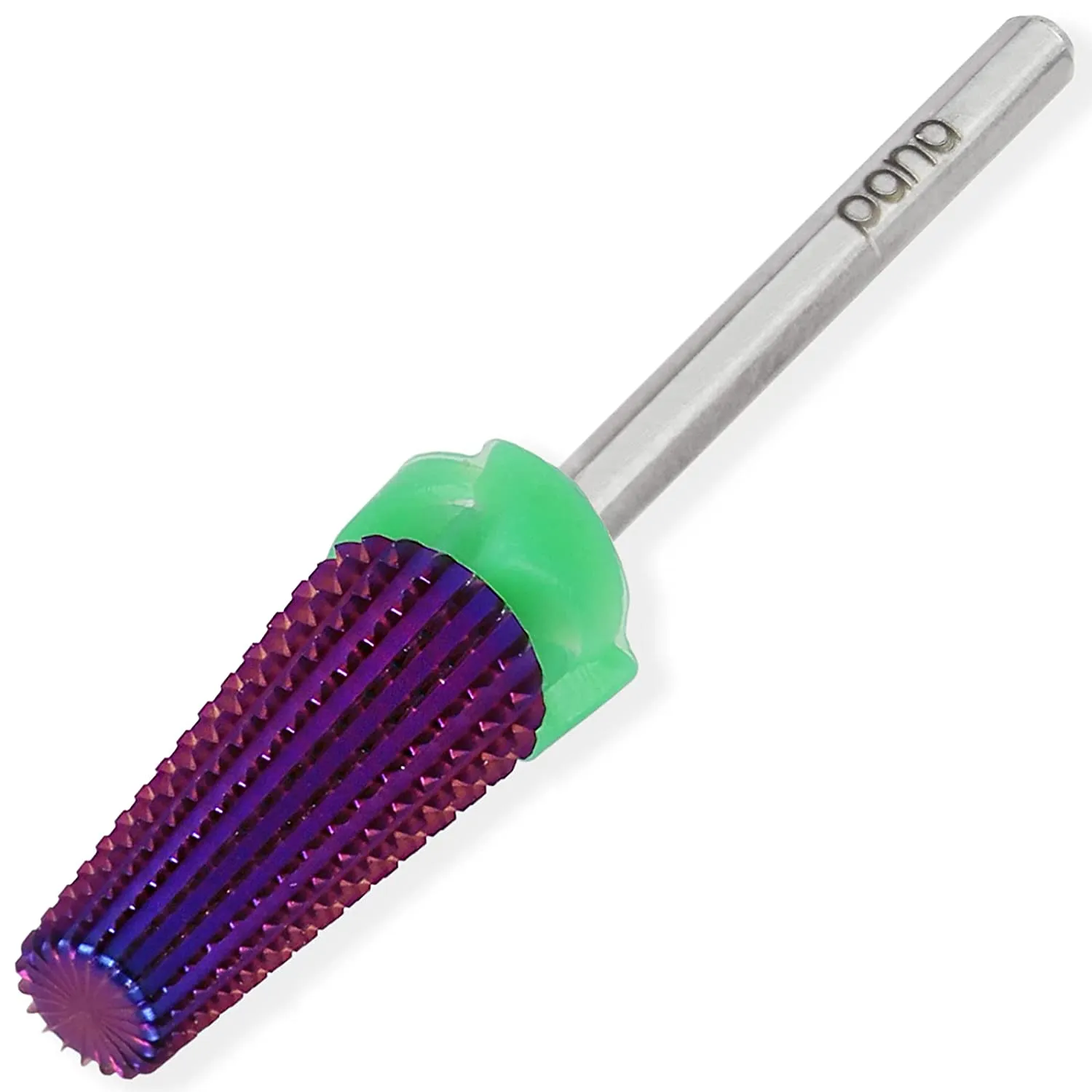 PANA Nail Carbide 5 in 1 Bit - Two Way Rotate use for Both Left and Right Handed - Fast remove Acrylic or Hard Gel - 3/32" Shank - Manicure, Nail Art, Drill Machine (Fine - F, Black)