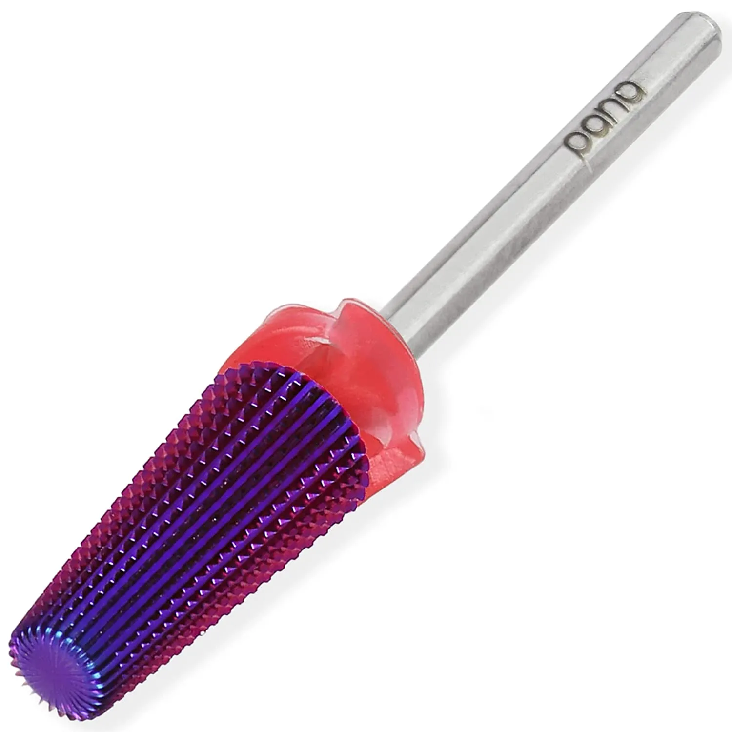 PANA Nail Carbide 5 in 1 Bit - Two Way Rotate use for Both Left and Right Handed - Fast remove Acrylic or Hard Gel - 3/32" Shank - Manicure, Nail Art, Drill Machine (Fine - F, Black)