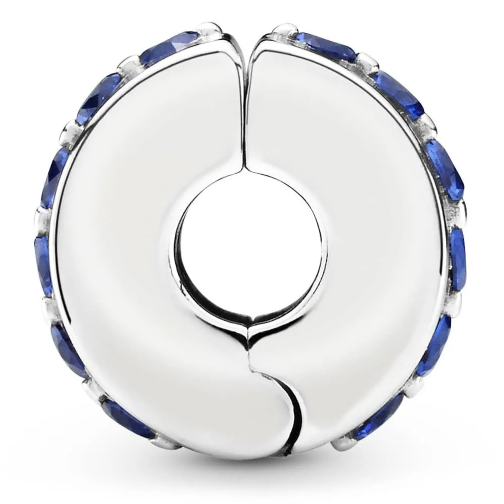 Pandora Blue Shining Line Clip