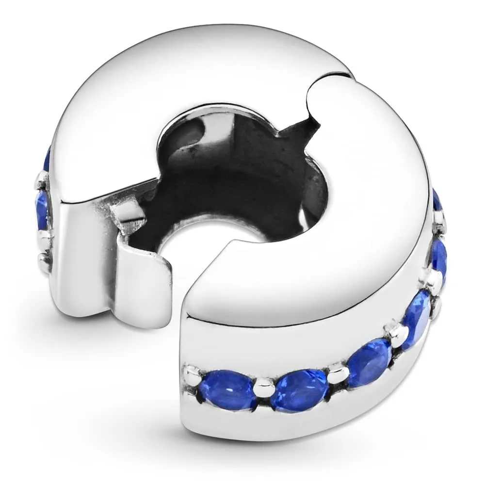 Pandora Blue Shining Line Clip