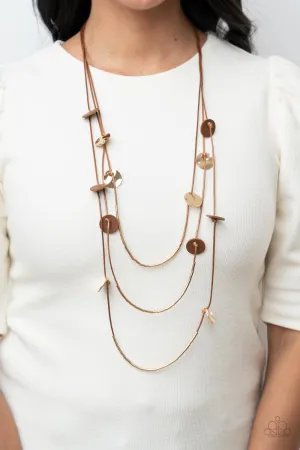 Paparazzi - Alluring Luxe - Brown Necklace