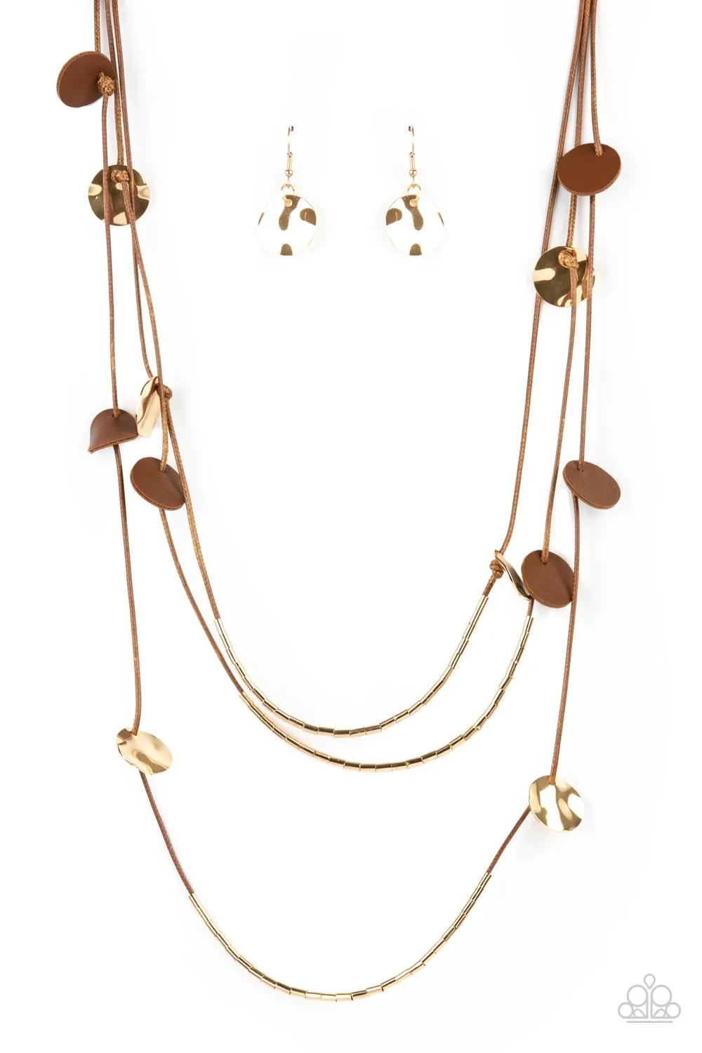 Paparazzi - Alluring Luxe - Brown Necklace