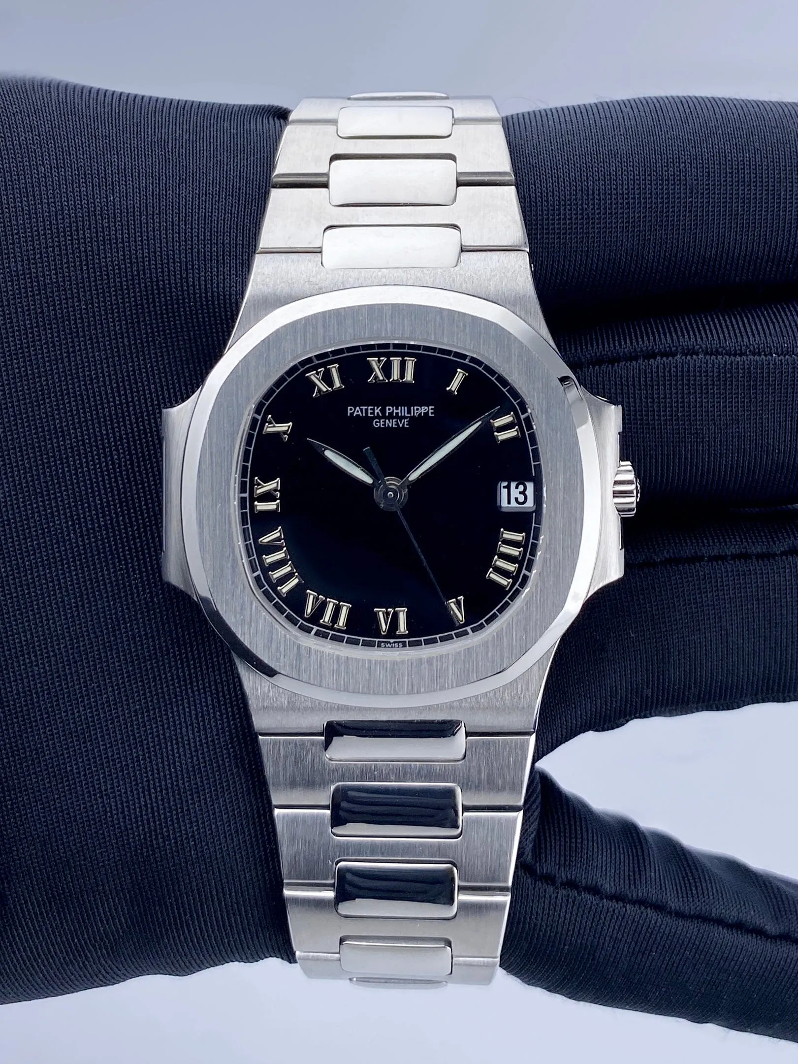 Patek Philippe Nautilus 3800/1A Black Dial Mens Watch With Archives