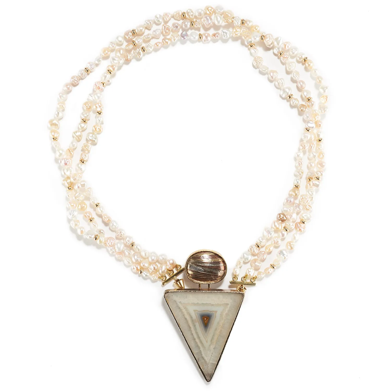 Pearl and Agate Necklace