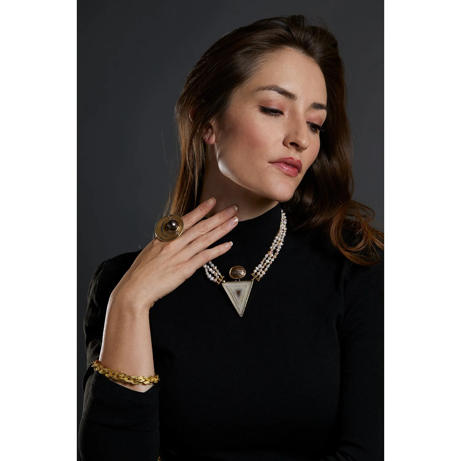 Pearl and Agate Necklace