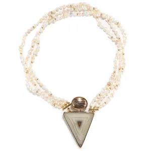 Pearl and Agate Necklace