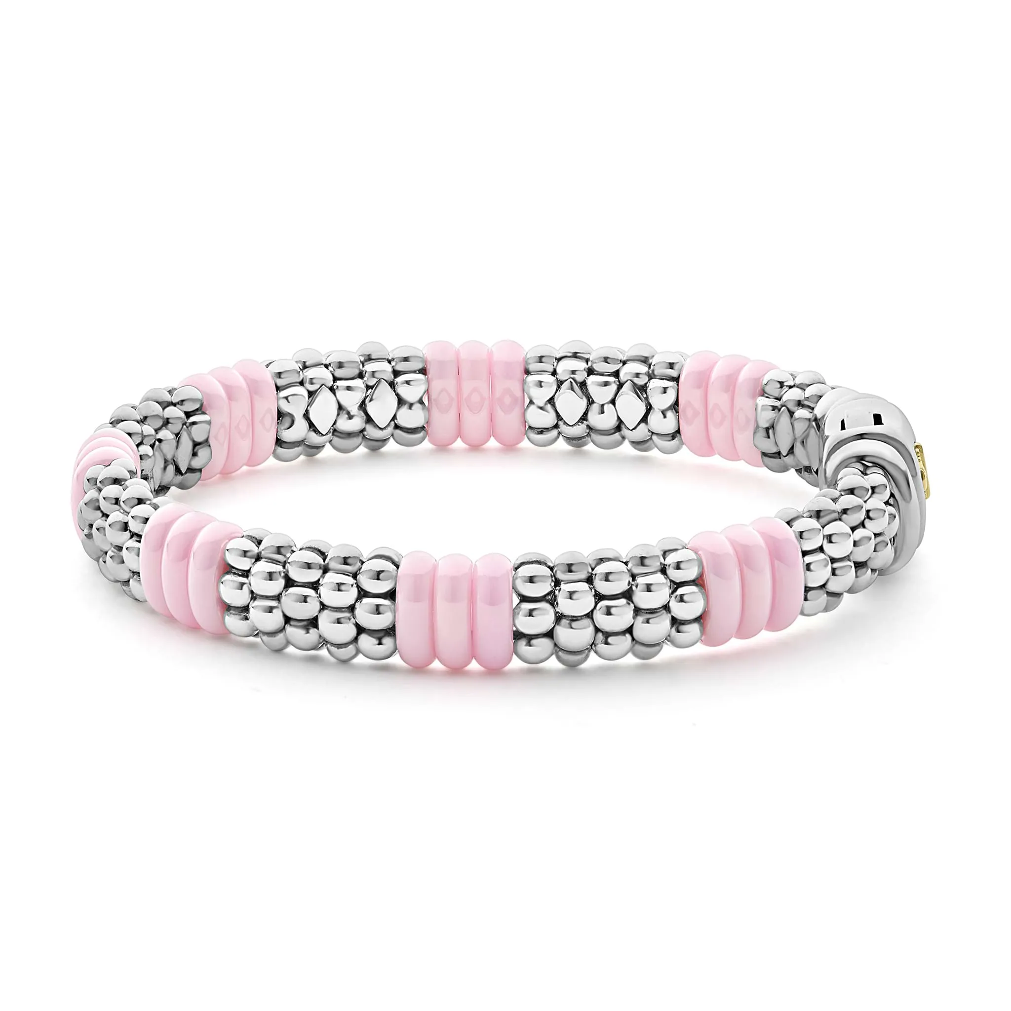 Pink Caviar Pink Ceramic Caviar Beaded Bracelet | 9mm