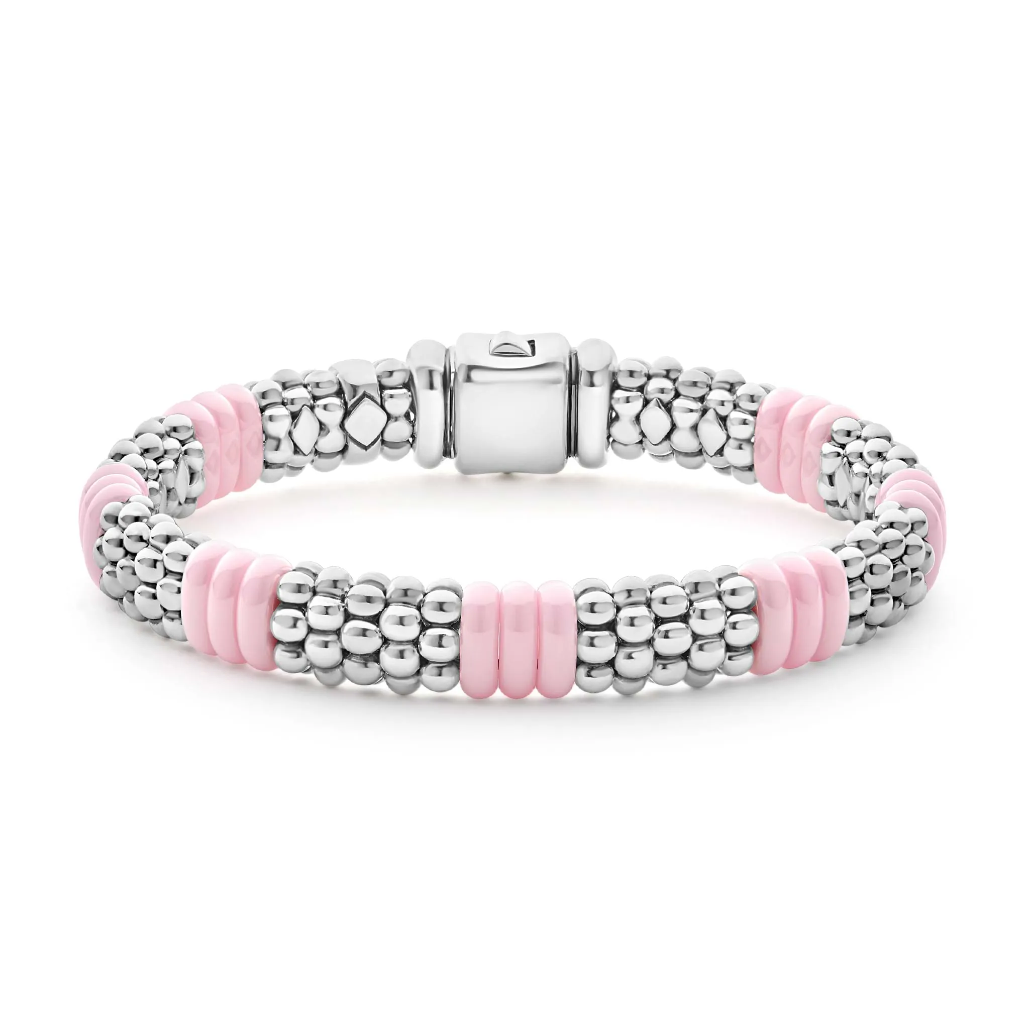 Pink Caviar Pink Ceramic Caviar Beaded Bracelet | 9mm