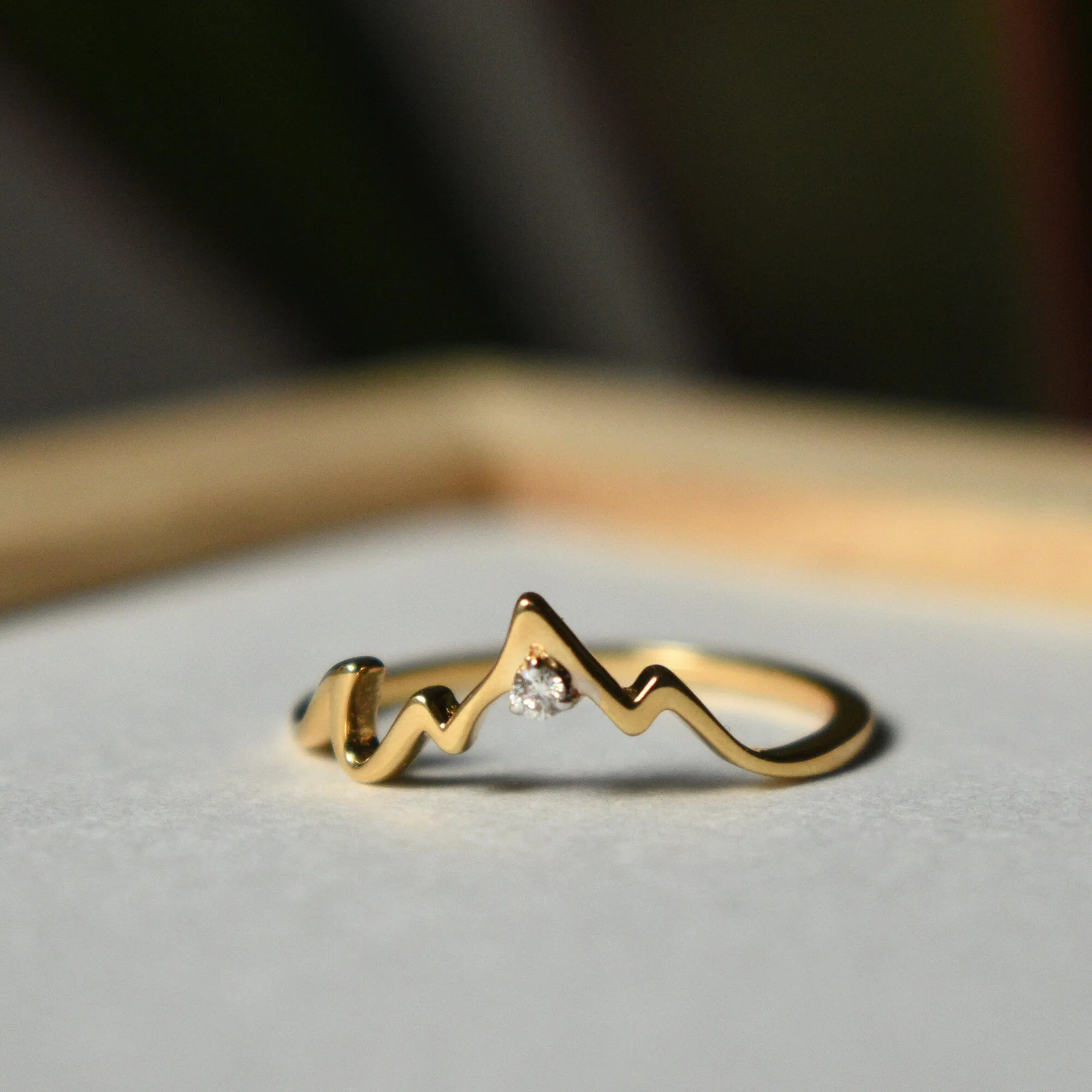 Place of Love - Mountain Range Silhouette Ring