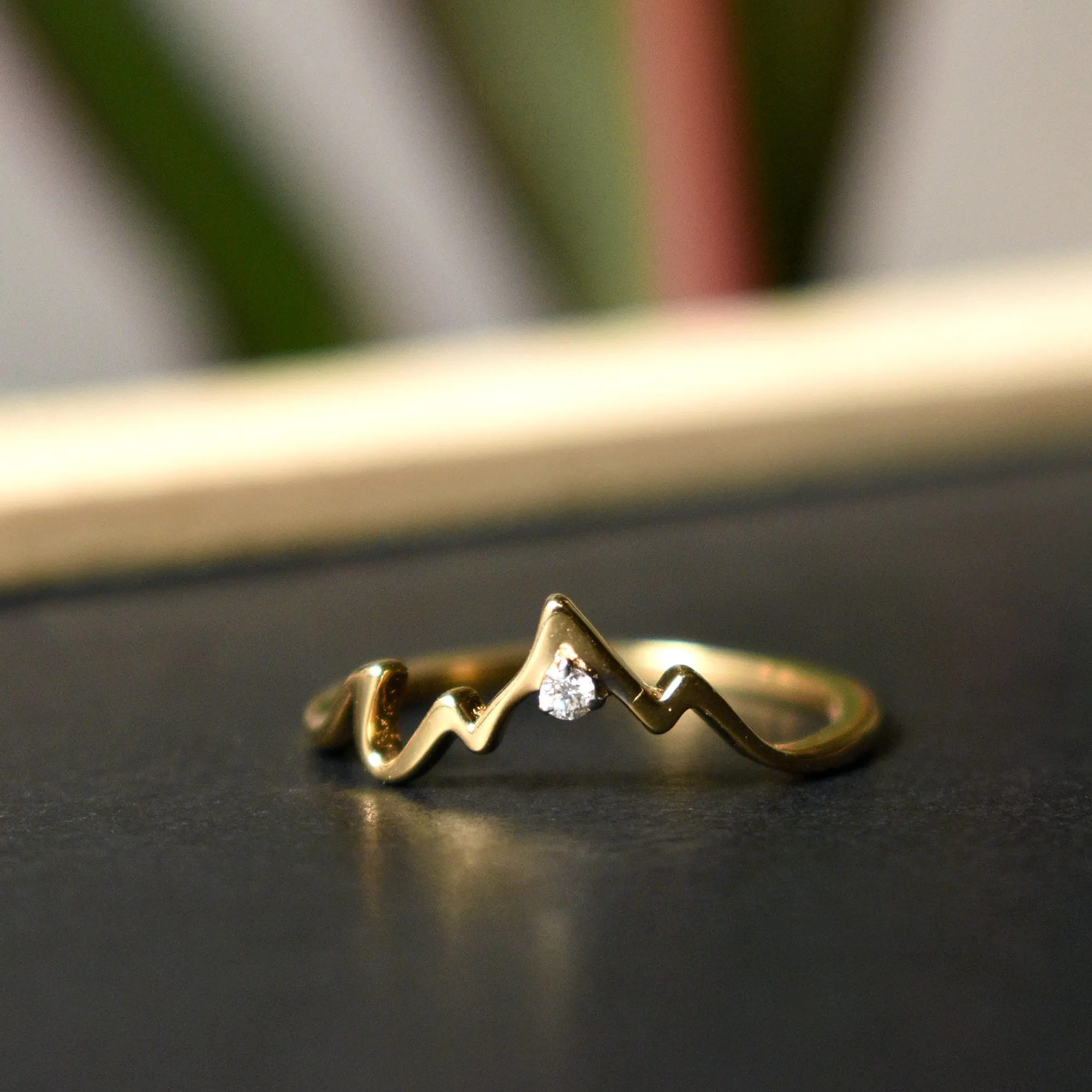 Place of Love - Mountain Range Silhouette Ring