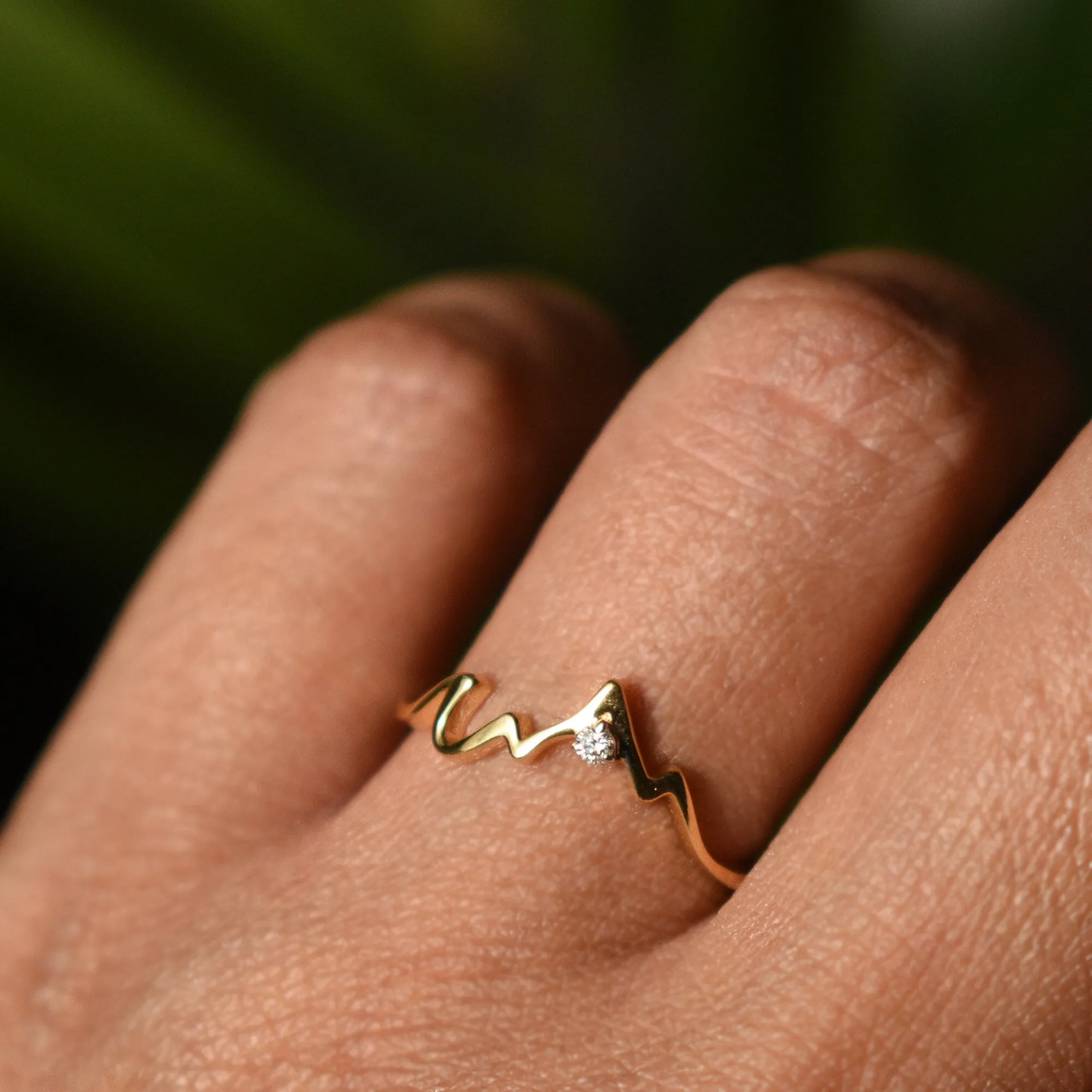 Place of Love - Mountain Range Silhouette Ring
