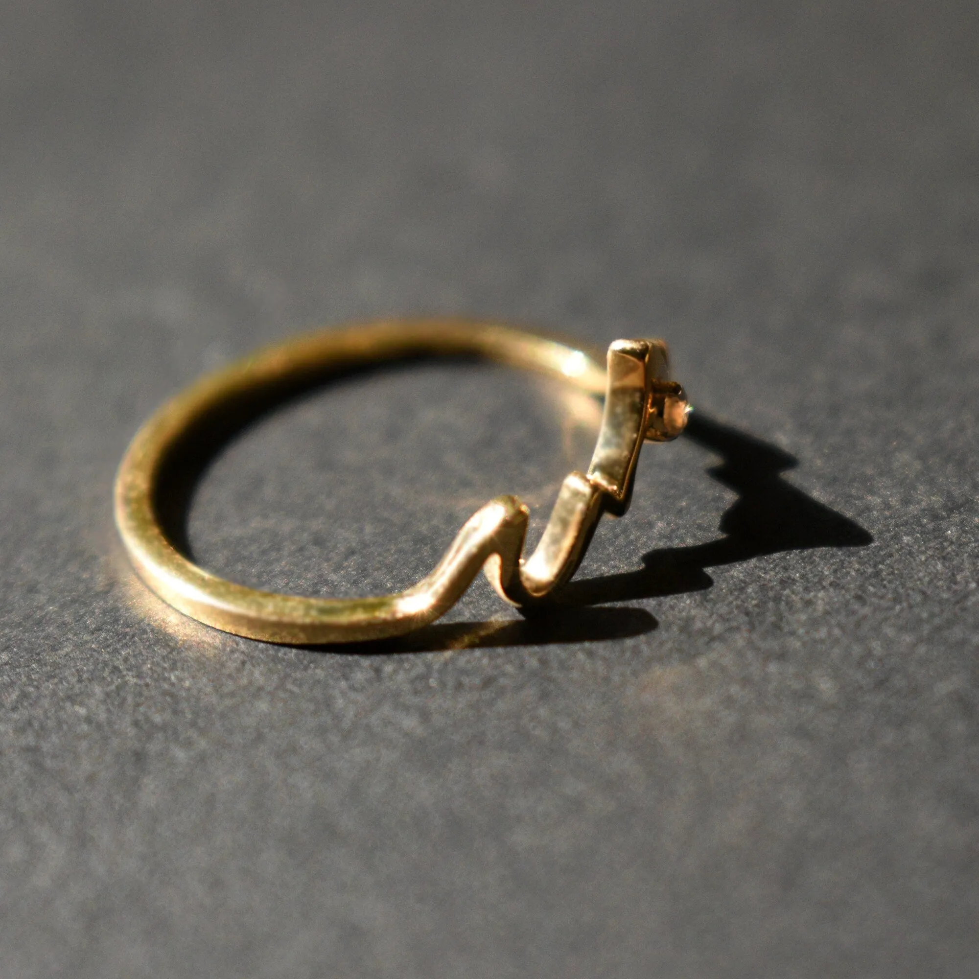 Place of Love - Mountain Range Silhouette Ring