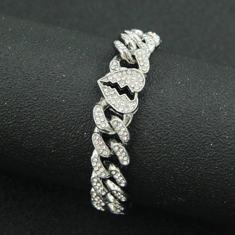 Punk Diamond Heartbreak Bracelet
