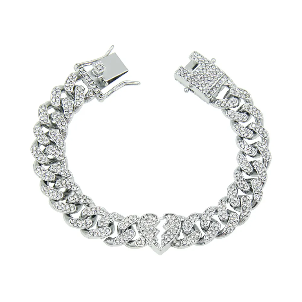 Punk Diamond Heartbreak Bracelet