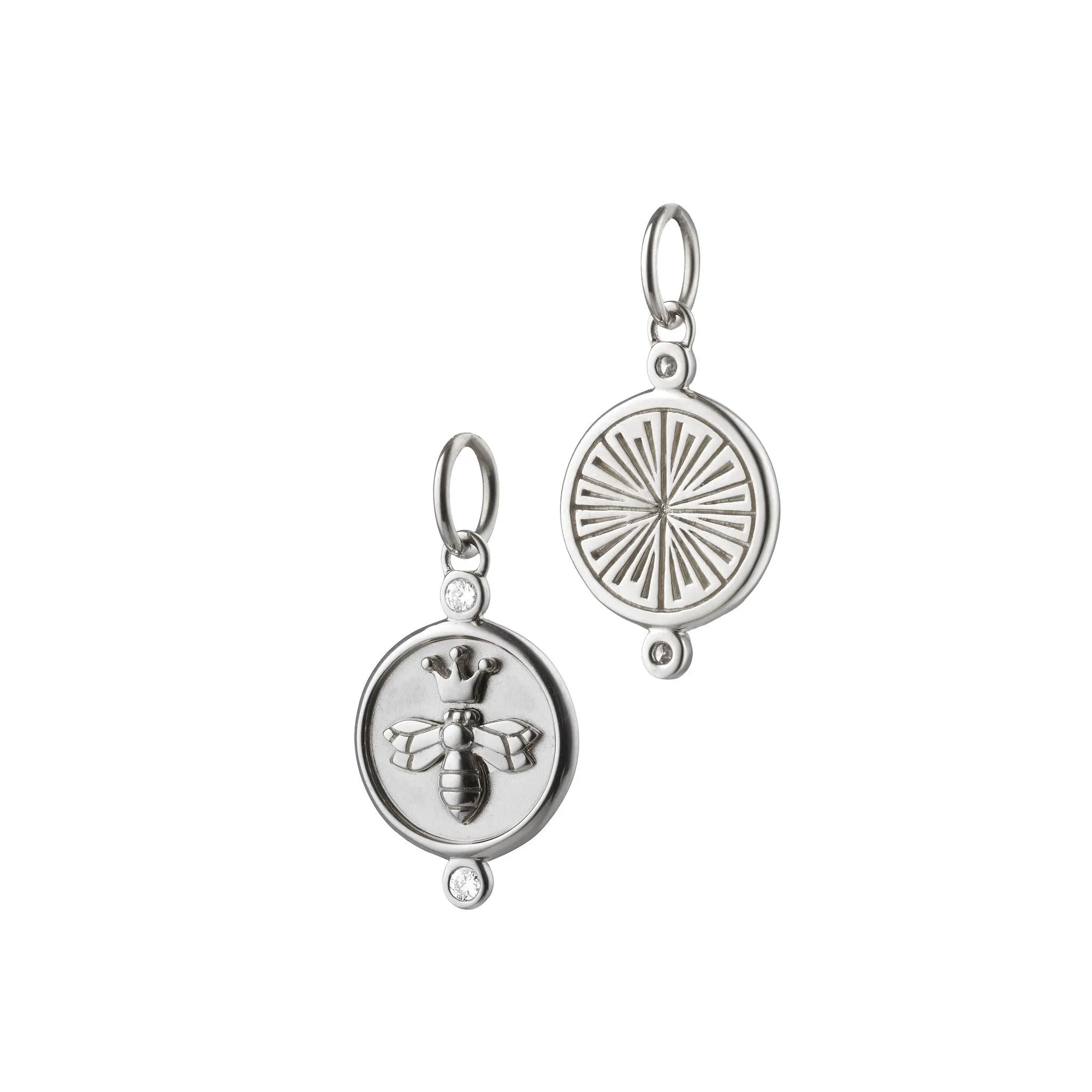 Queen Bee Charm with Sapphires