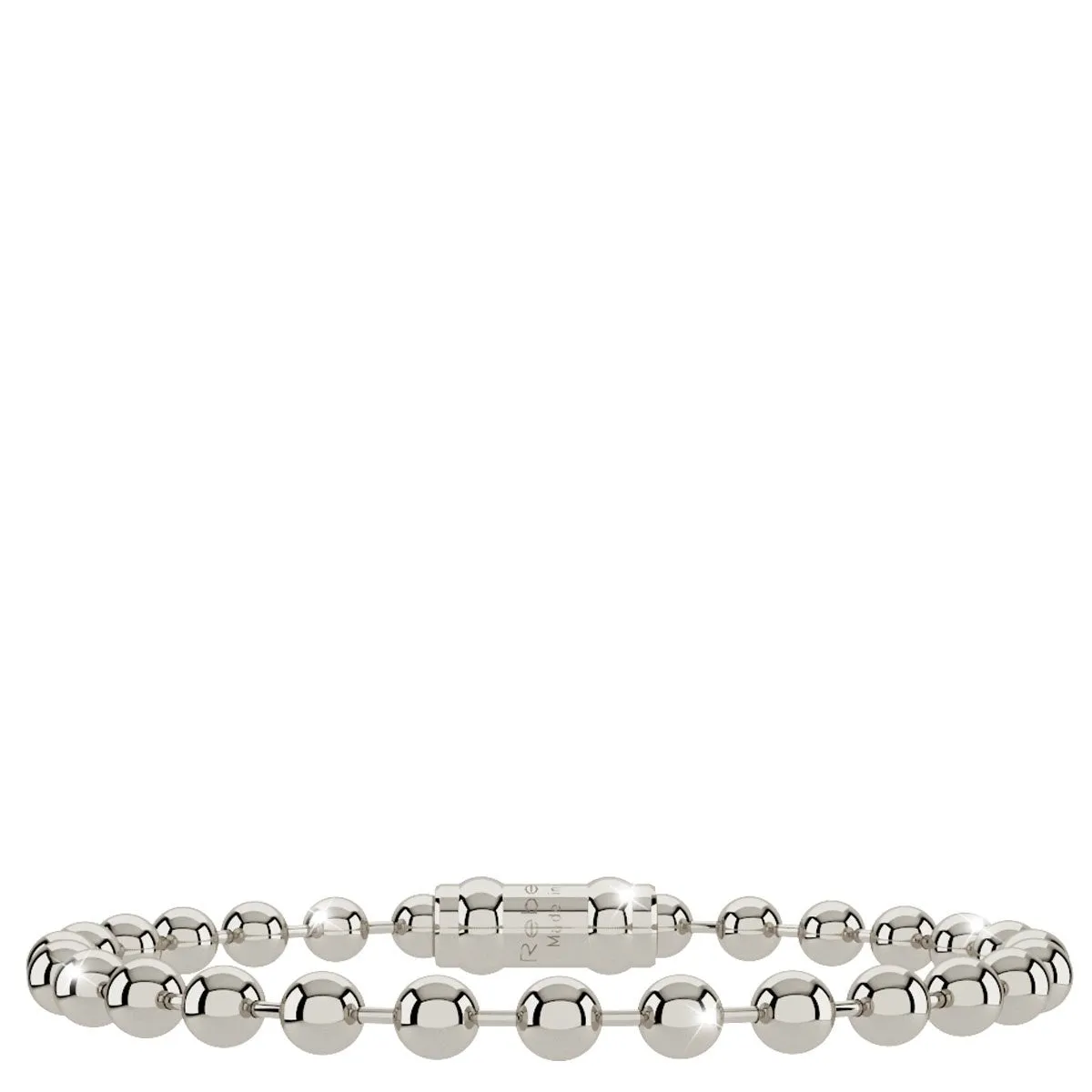 Rebecca My World Thick Ball Silver Bracelet - Magnetic Catch