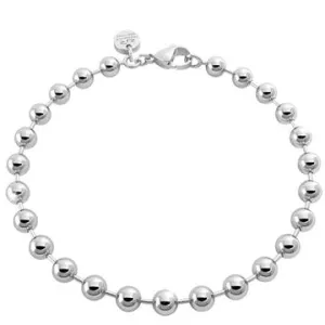 Rebecca My World Thick Ball Silver Bracelet