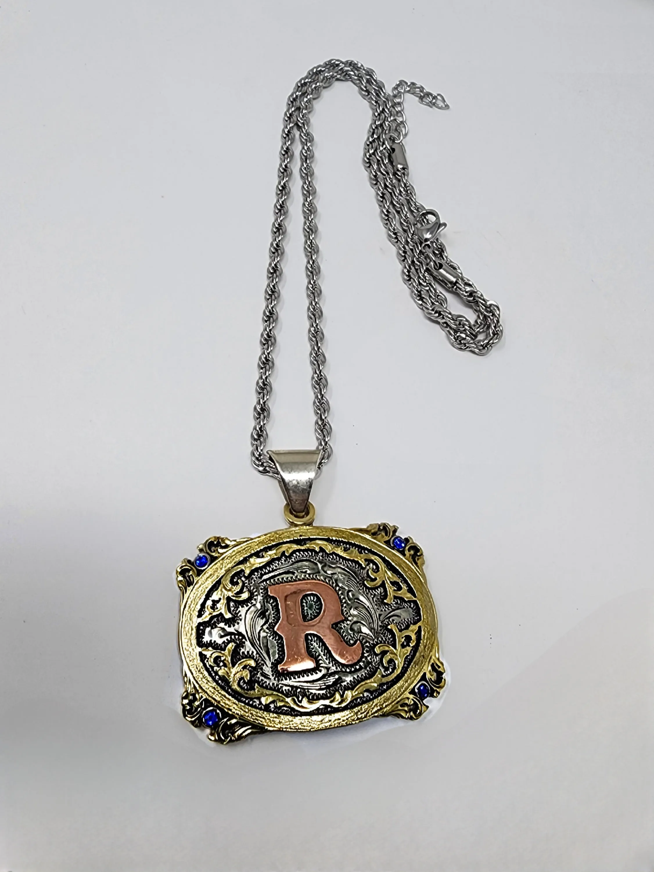 Red River Signature Mini Buckle Necklace Handmade (Ships in 4 to 6 weeks)