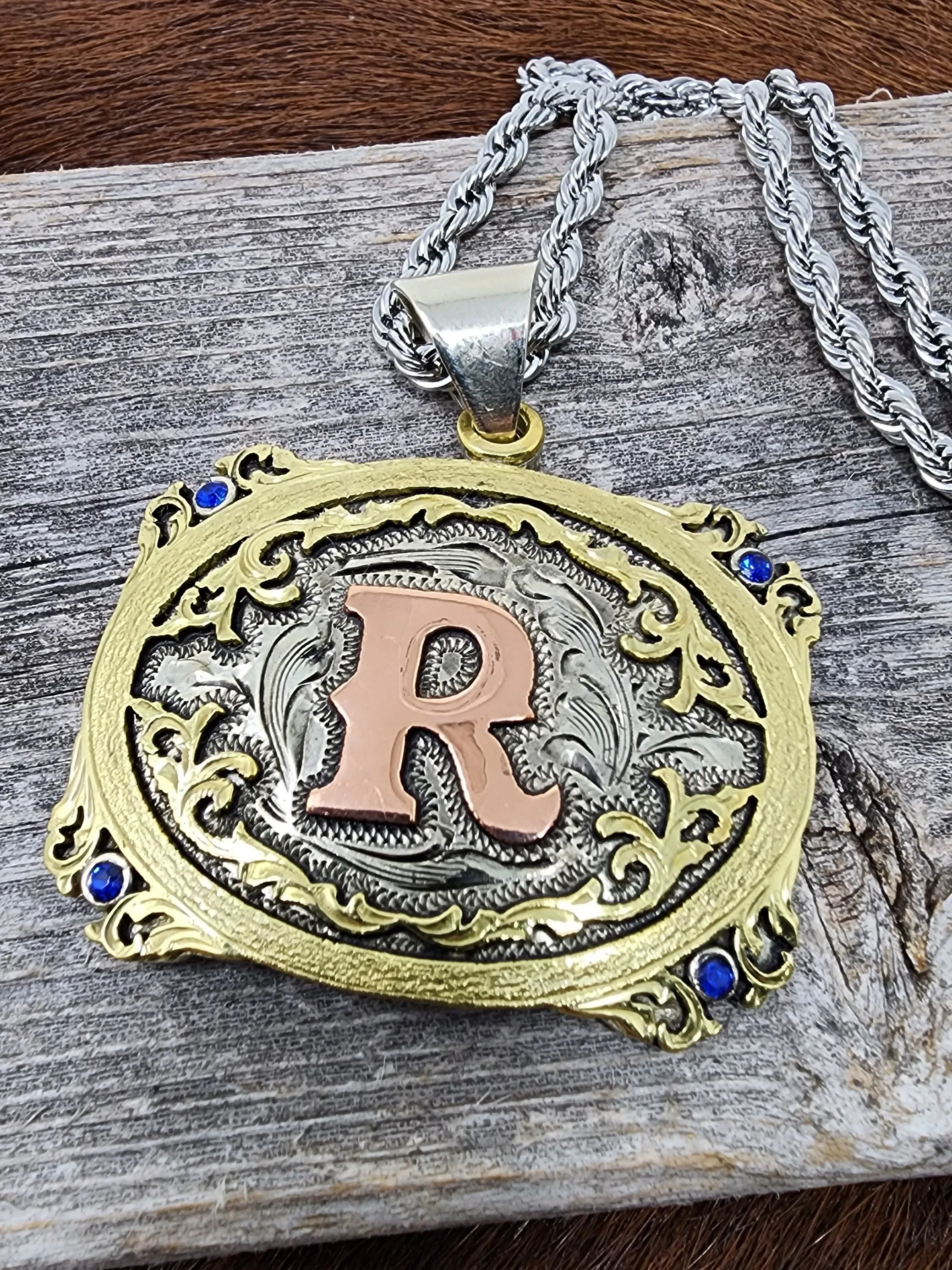 Red River Signature Mini Buckle Necklace Handmade (Ships in 4 to 6 weeks)