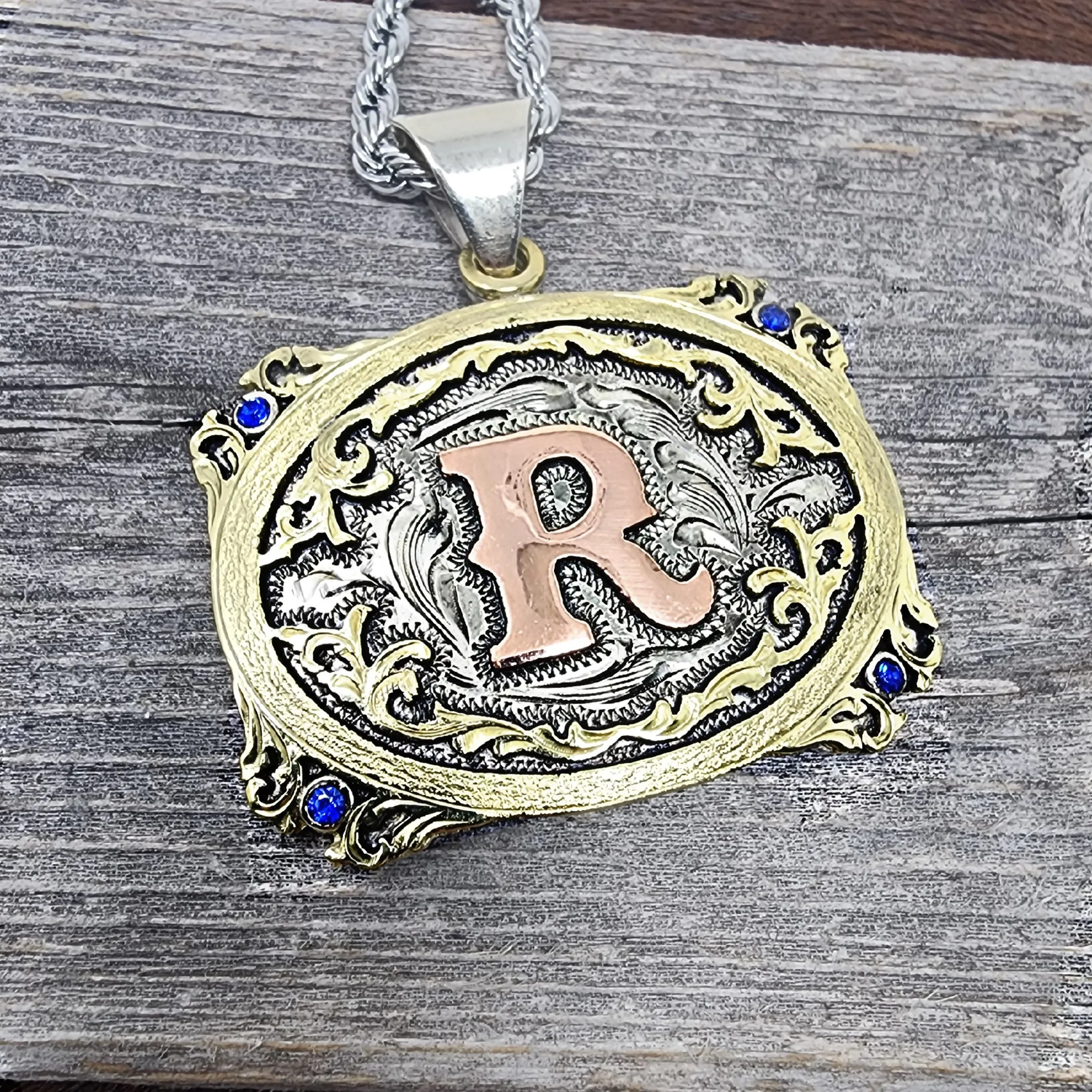 Red River Signature Mini Buckle Necklace Handmade (Ships in 4 to 6 weeks)