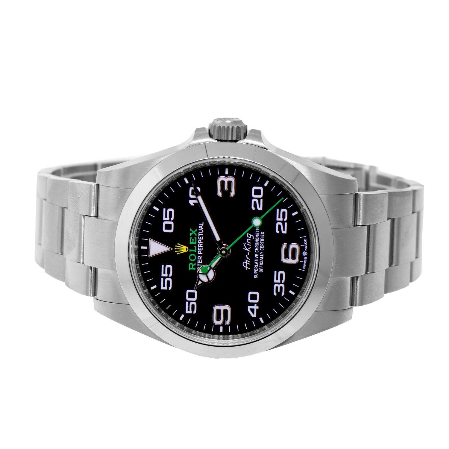 Rolex Air King 40mm Stainless Steel Black Arabic Dial & Smooth Bezel 126900