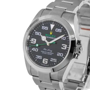 Rolex Air King 40mm Stainless Steel Black Arabic Dial & Smooth Bezel 126900