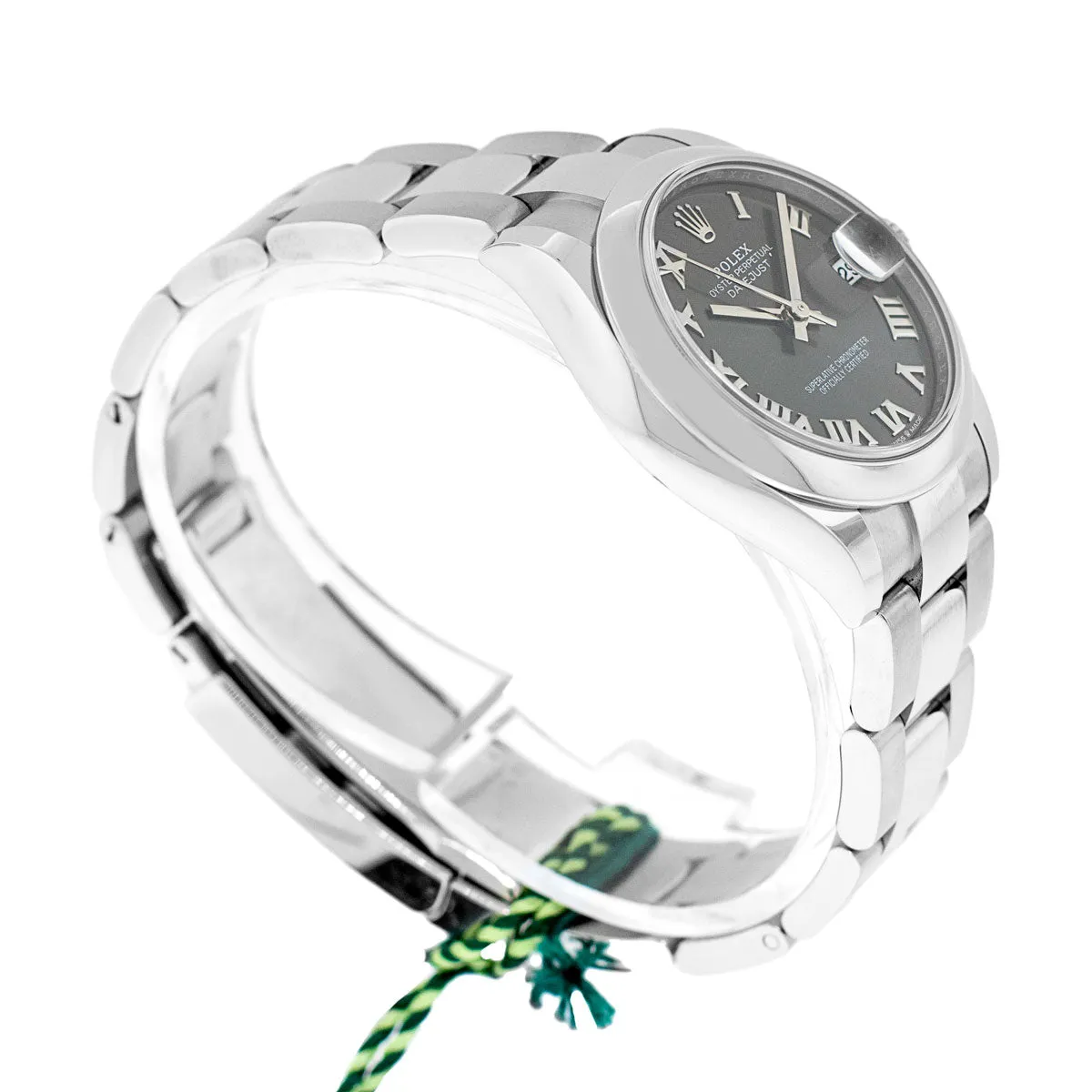 Rolex Datejust 31mm Stainless Steel Grey Sunray Roman Dial & Smooth Bezel 278240